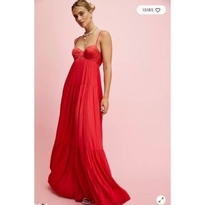 Free People Red Maxi Dress